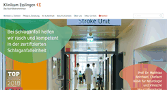 Desktop Screenshot of klinikum-esslingen.de
